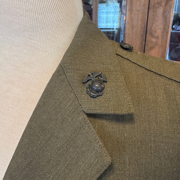 USMC Vintage Vietnam Era Marine Corps Green Dress Uniform Jacket - Picture 7 of 10